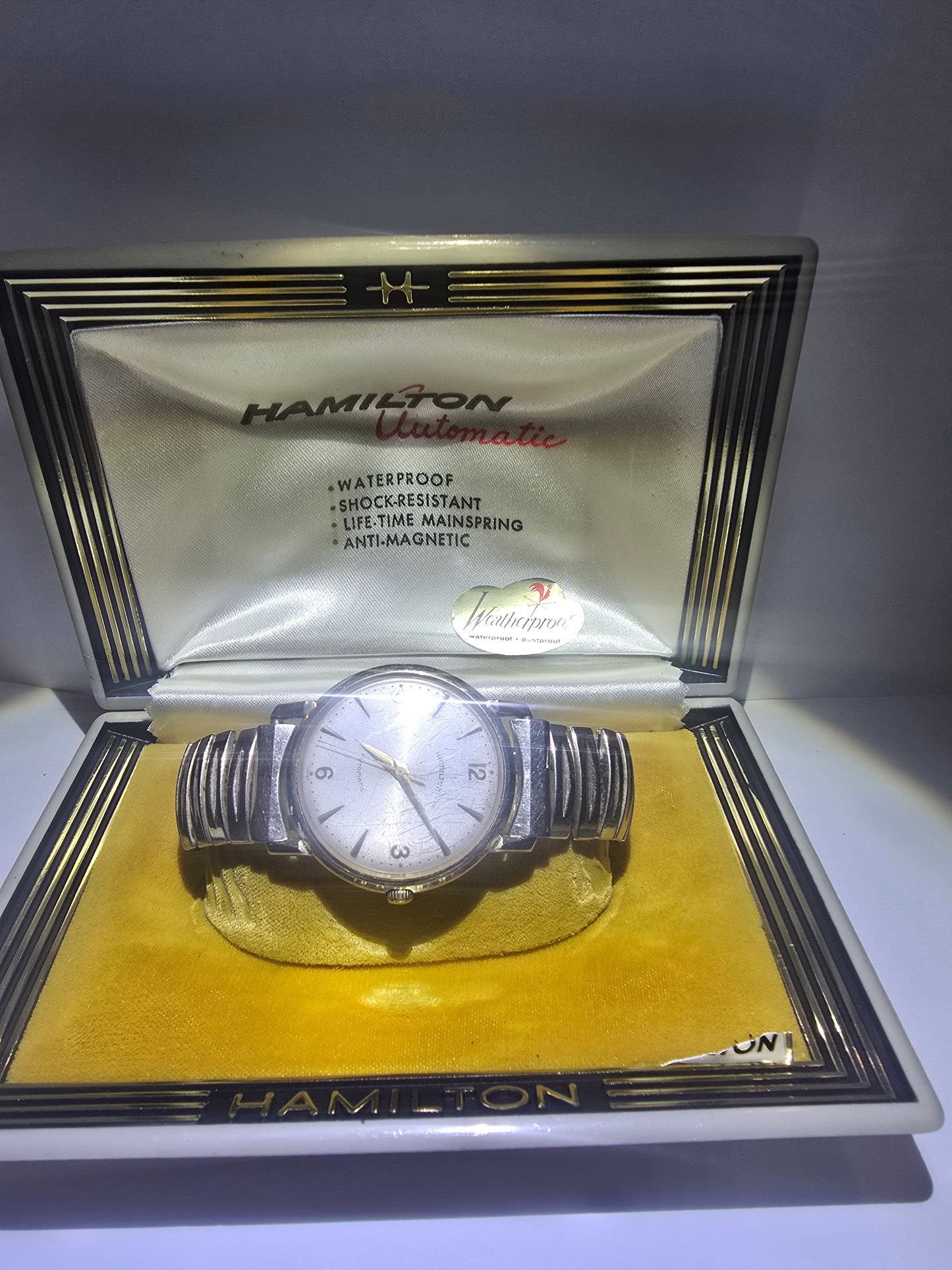 Vintage Hamilton automatic caliber 667 collectible men's Swiss wristwatch.