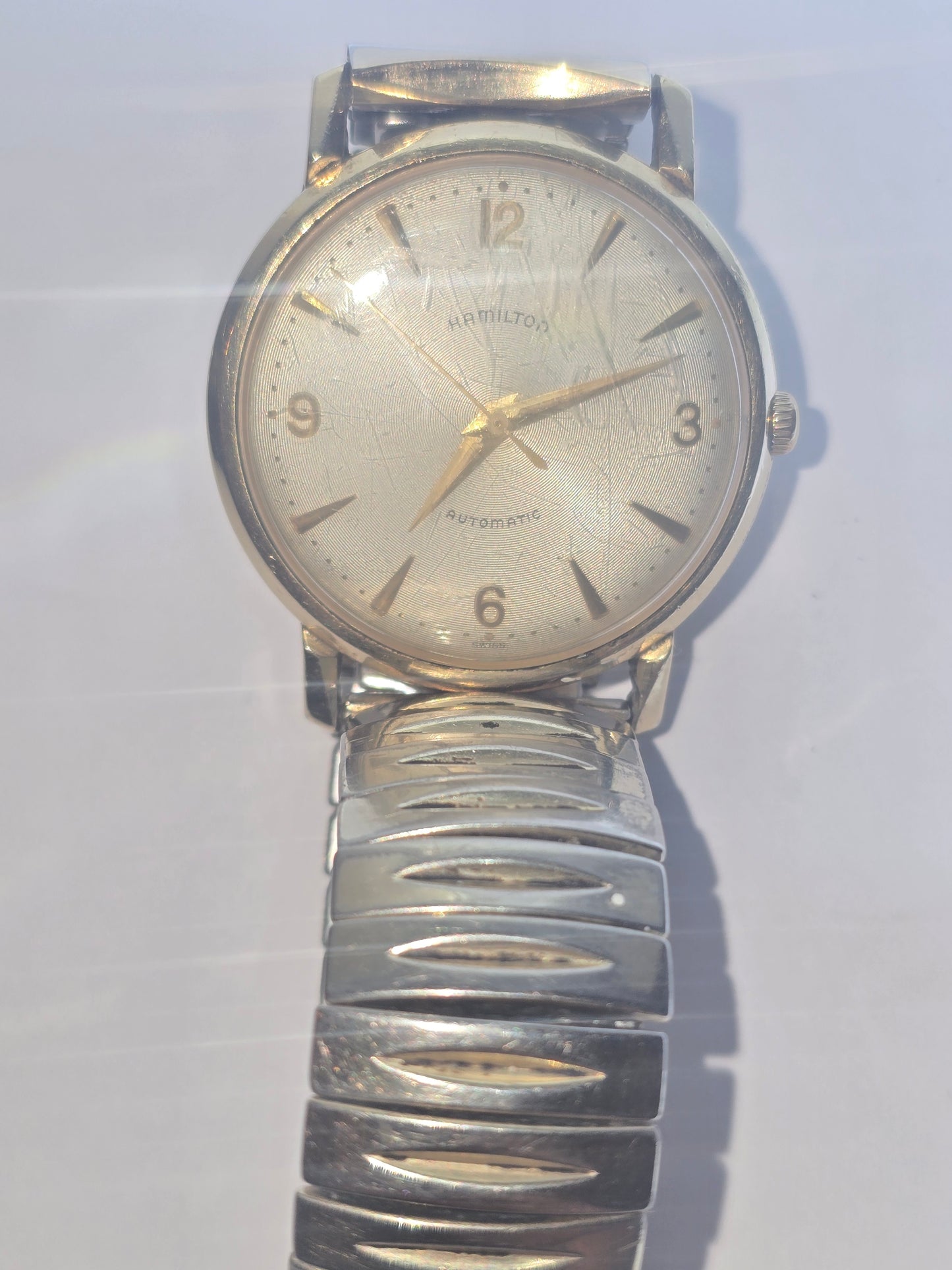 Vintage Hamilton automatic caliber 667 collectible men's Swiss wristwatch.