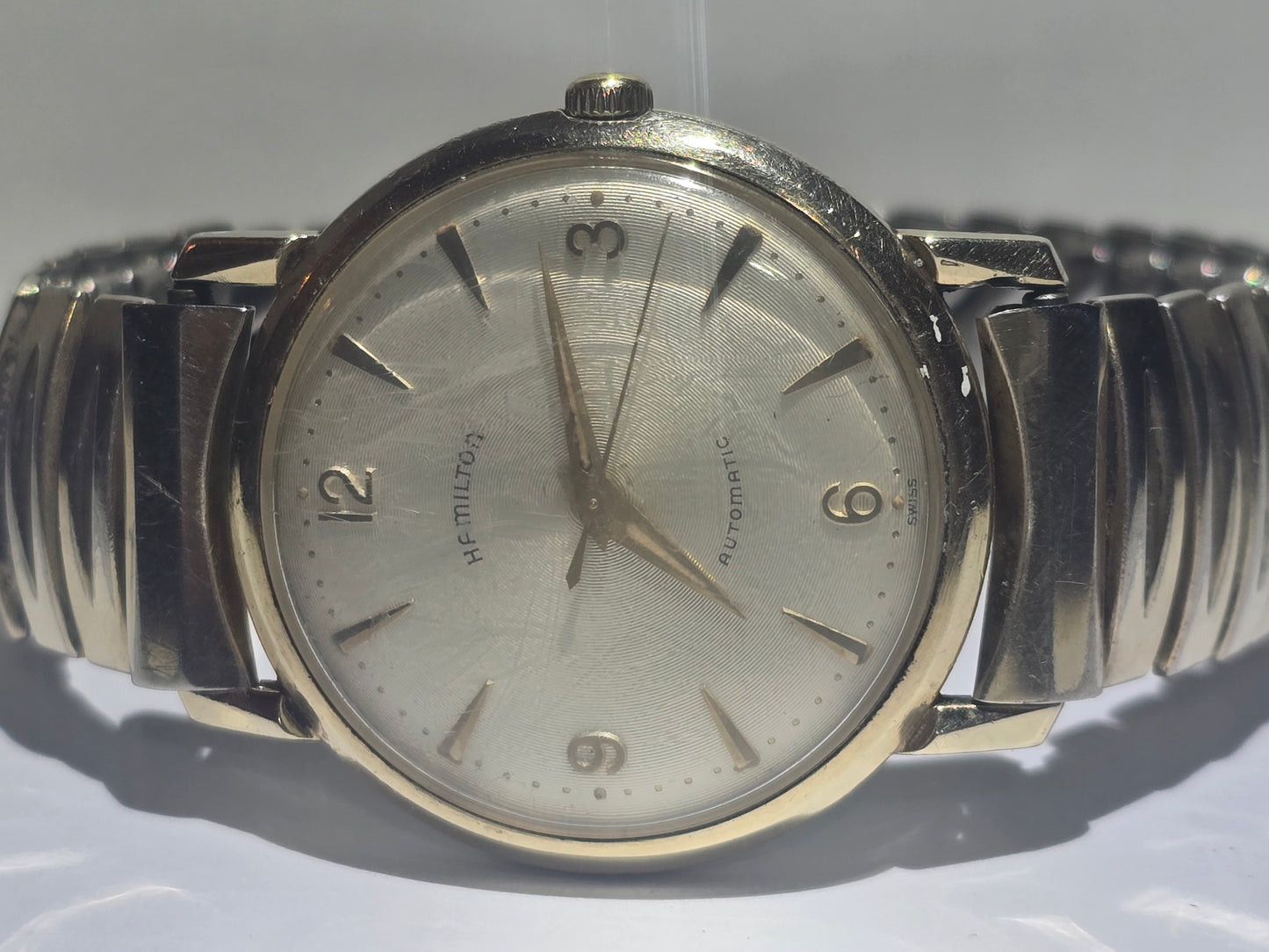 Vintage Hamilton automatic caliber 667 collectible men's Swiss wristwatch.