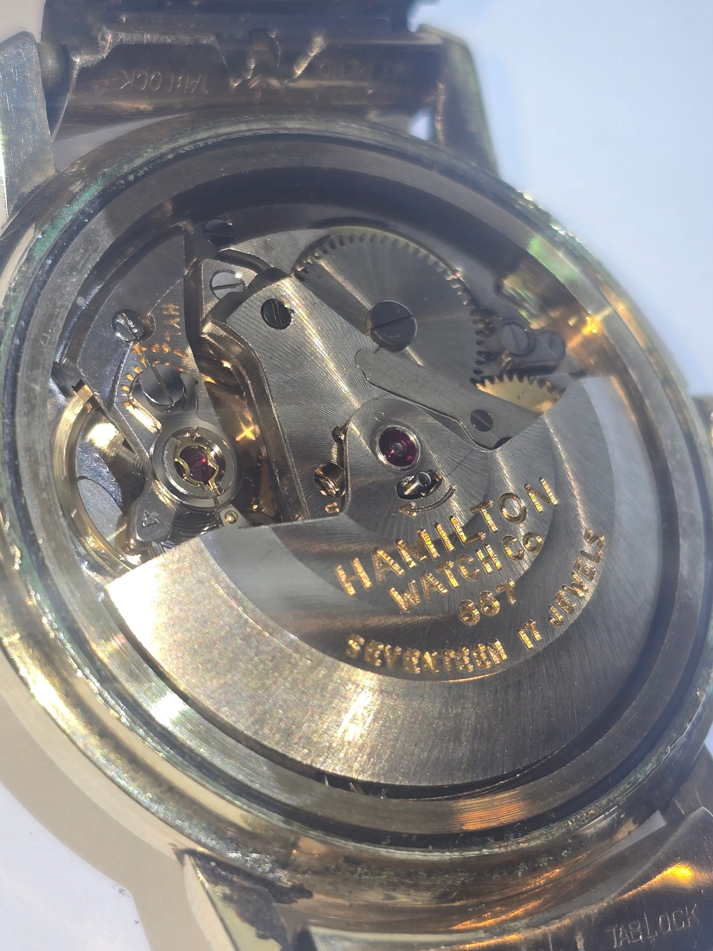 Vintage Hamilton automatic caliber 667 collectible men's Swiss wristwatch.