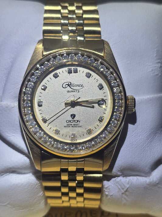 Vintage Reliance by Croton New Old Stock Men's Date Watch.