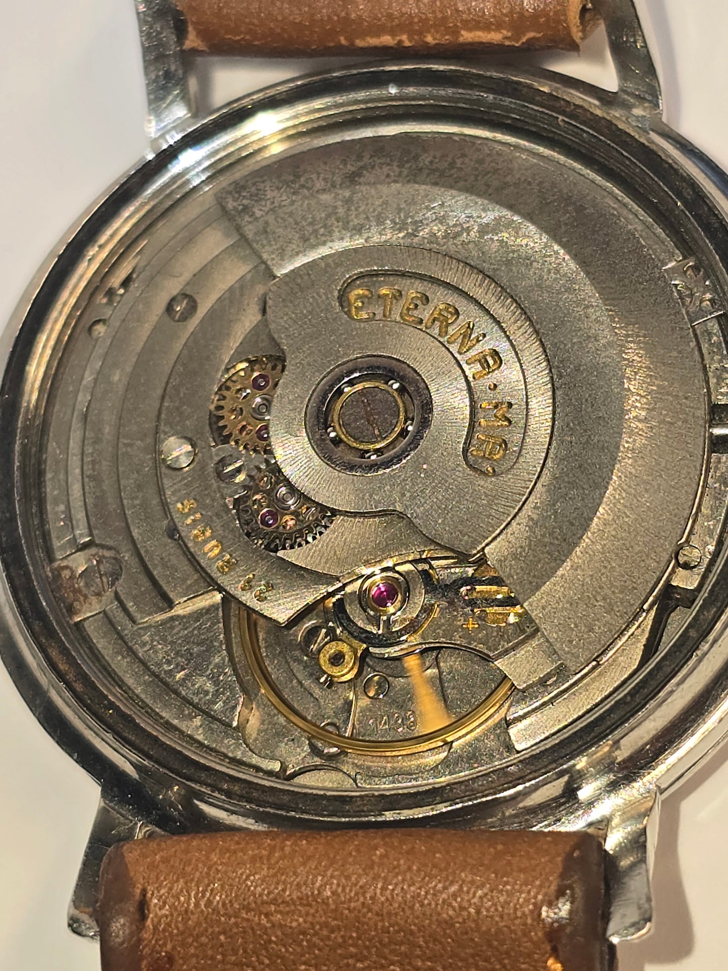 Vintage Eterna-Matic Centenaire "61" 21 jewels automatic 35mm watch