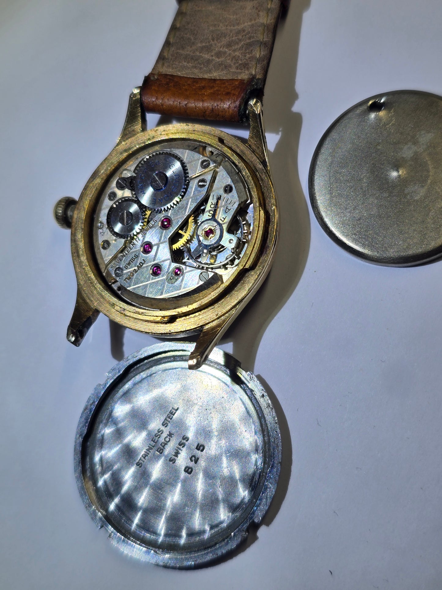 Vintage Gladstone hand winding 17 jewels Swiss-made men's watch