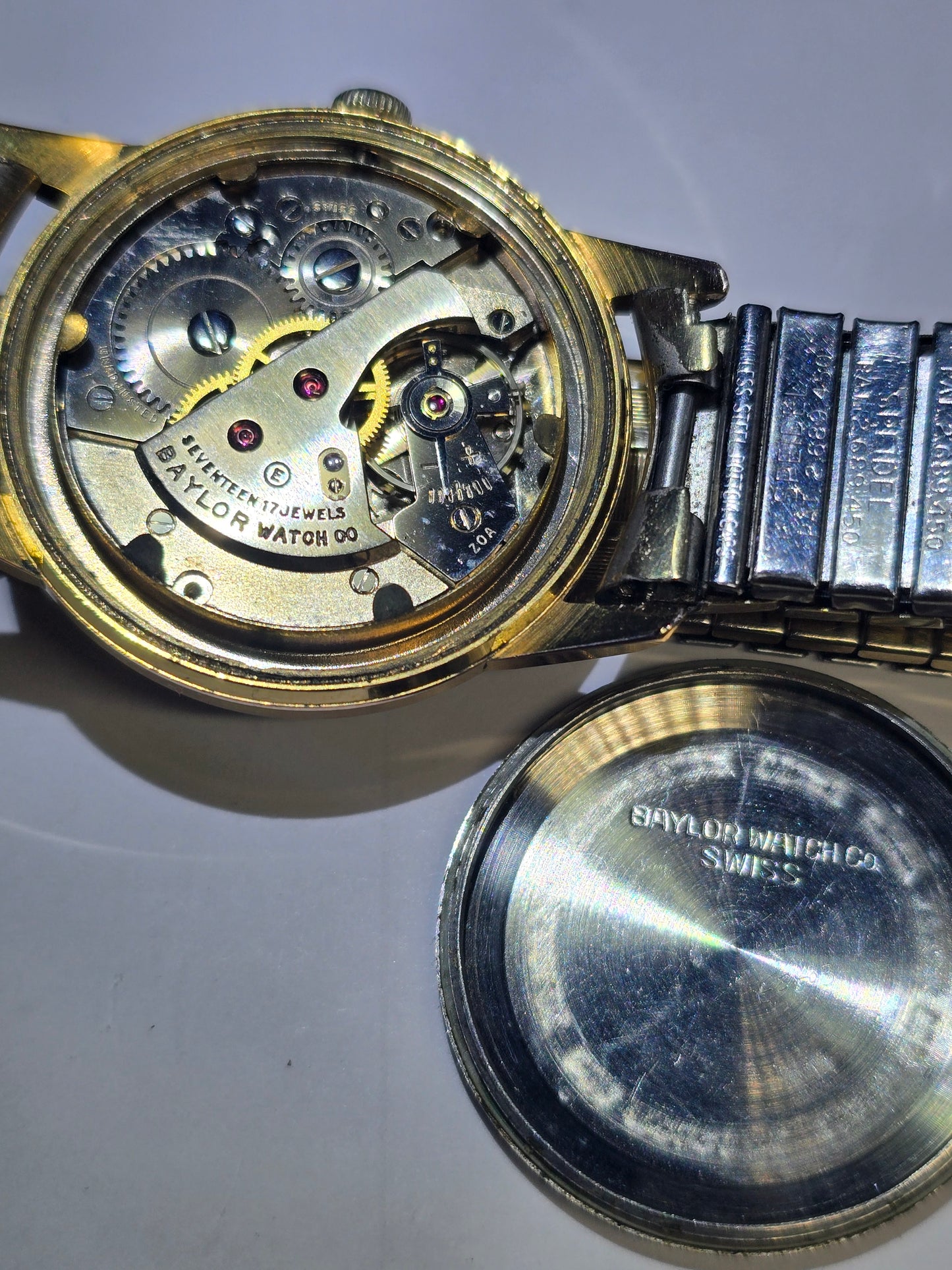 Vintage Baylor 17 jewels ref 1187/94 men's watch