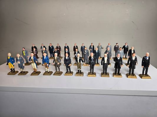 Vintage Marx US Presidents Miniature Plastic Figurines Set of 35