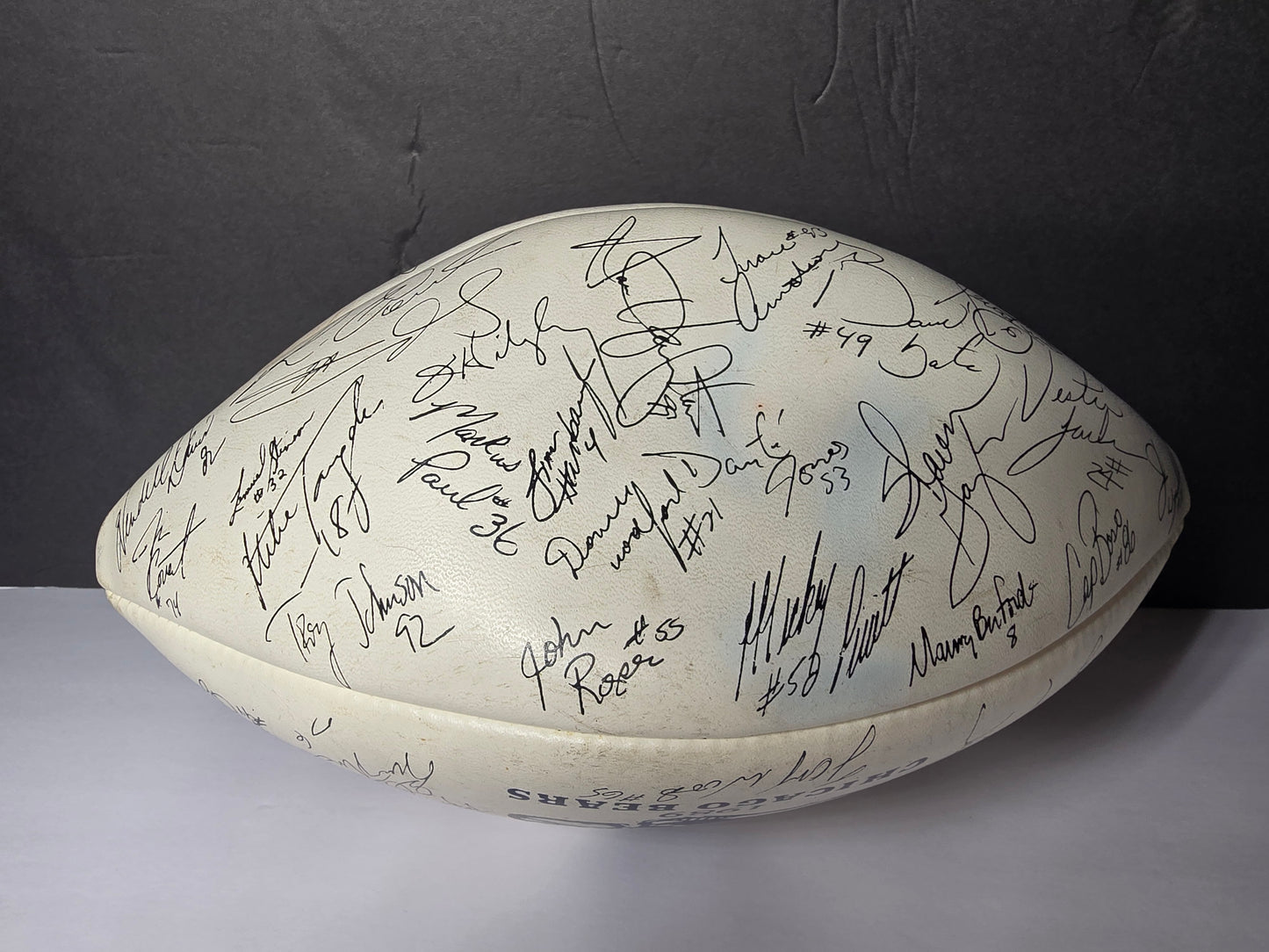 Vintage 1989 Chicago Bears facsimile signed football