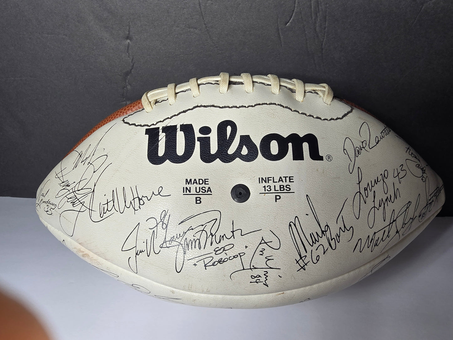 Vintage 1989 Chicago Bears facsimile signed football