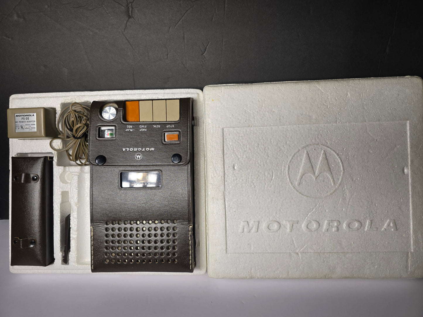 Vintage Motorola PS-30 FN Cassette player set