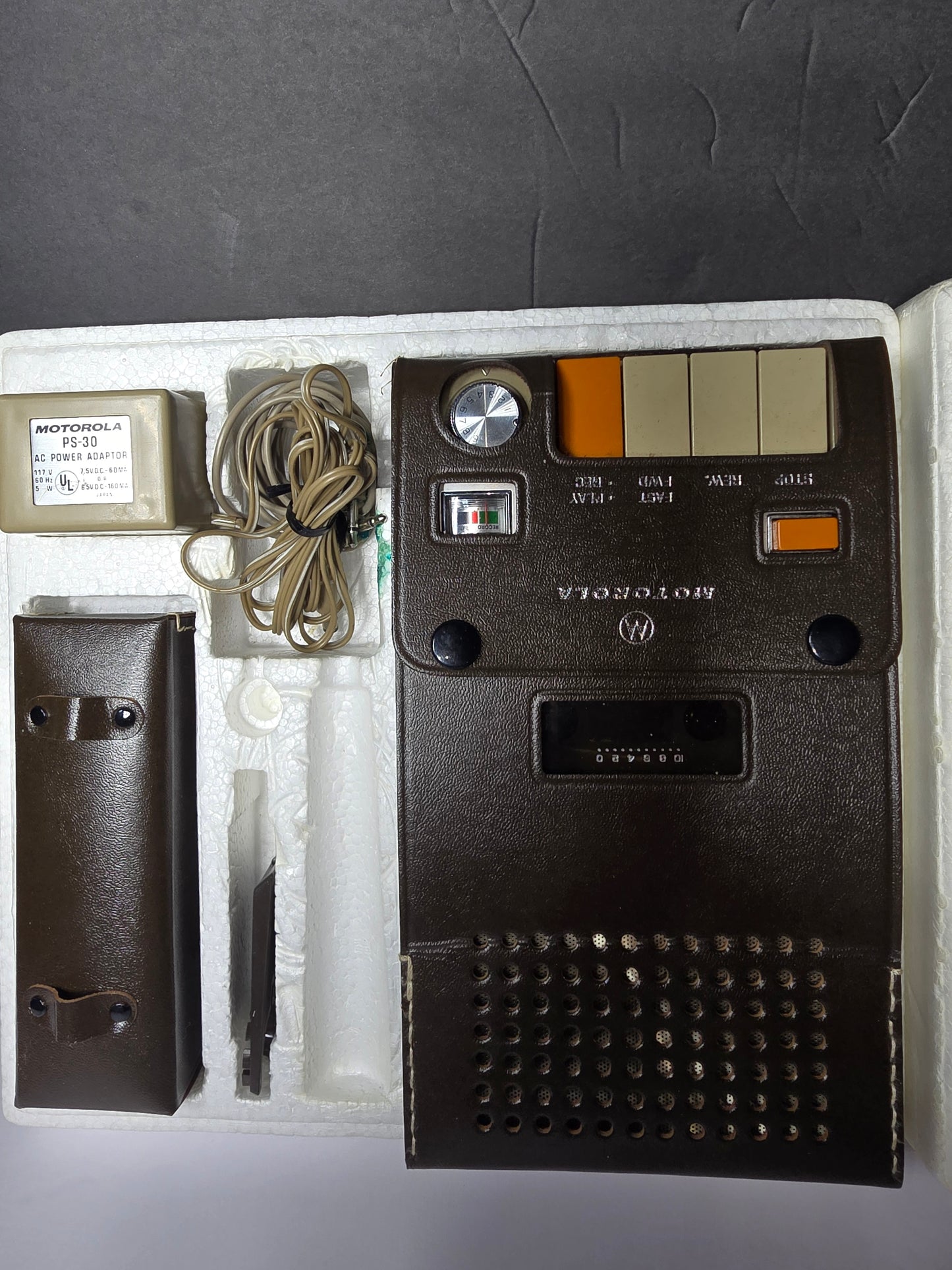 Vintage Motorola PS-30 FN Cassette player set