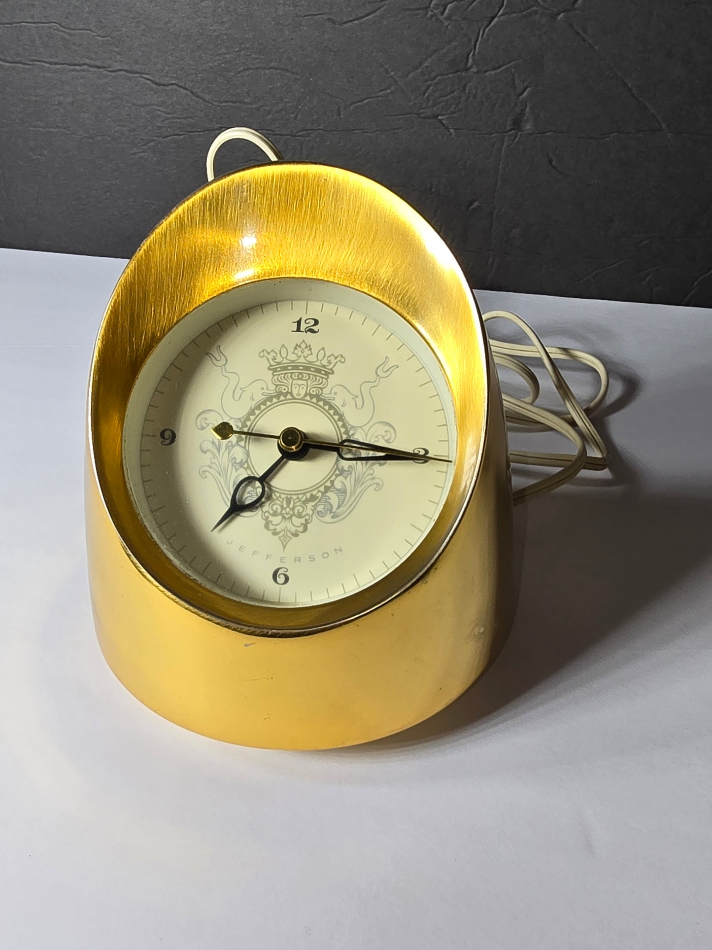 Vintage Jefferson "Lady Marion" 500 electric desk clock 1960's