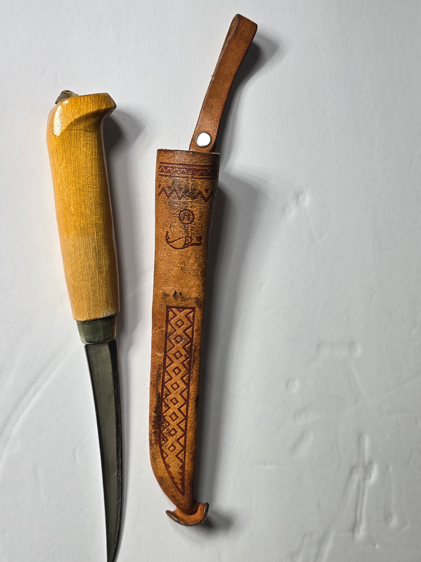 Vintage J Marttiini Finland fillet knife 8"
