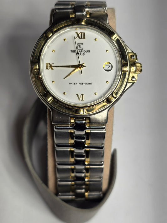 Vintage Ted Lapidus date quartz watch