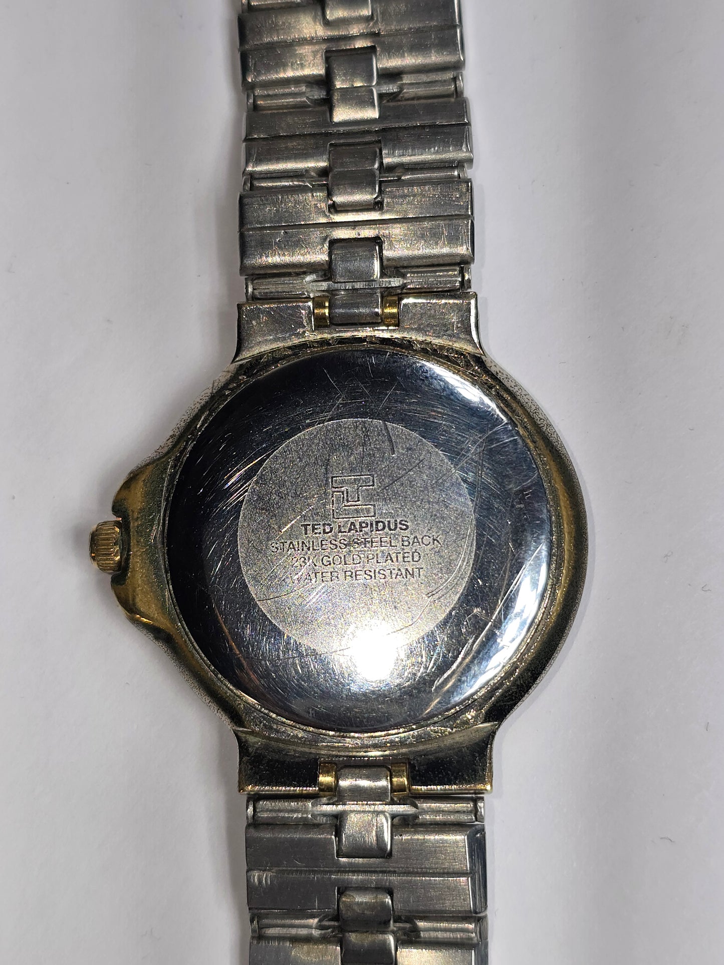 Vintage Ted Lapidus date quartz watch