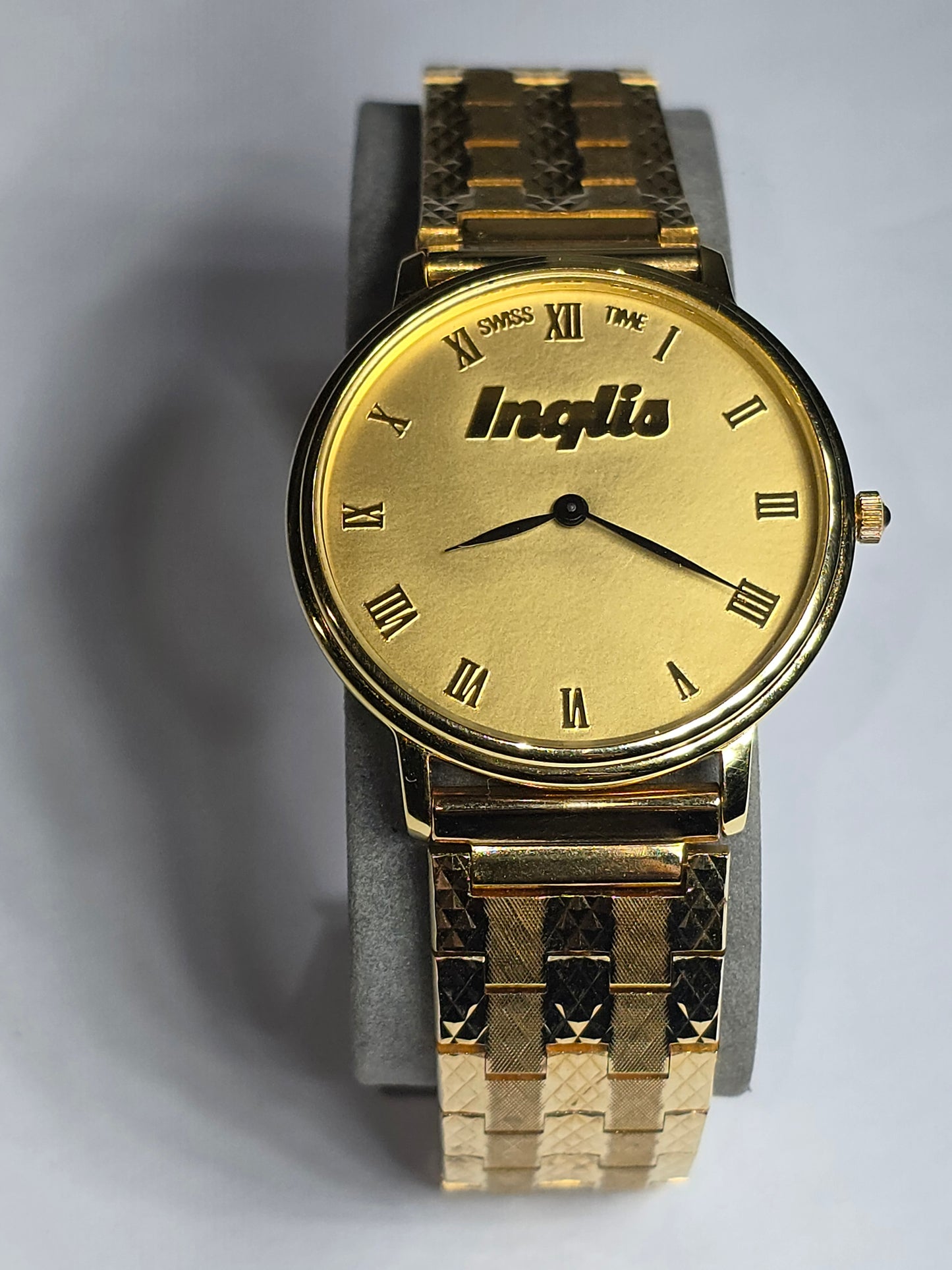 New Vintage Rare 18k electroplated Inglis watch