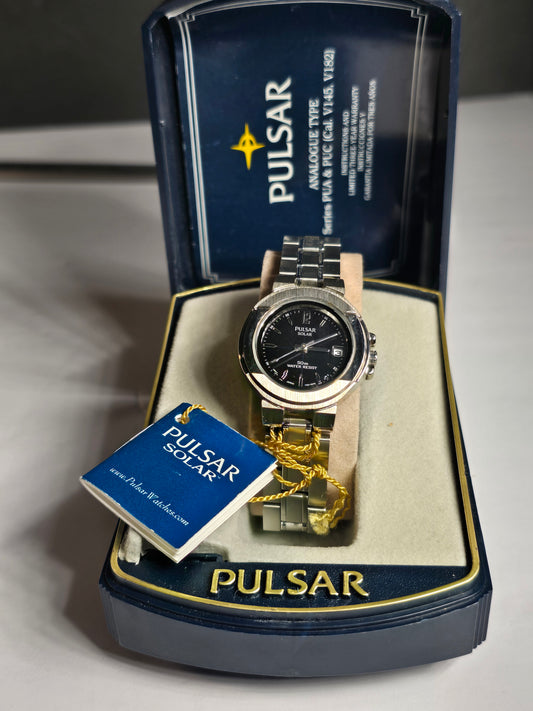 New Old Stock Pulsar (Seiko) Solar Analog Watch