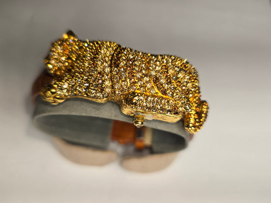New Vintage Adrianne "Leopard" locket watch limited edition 0101/5000