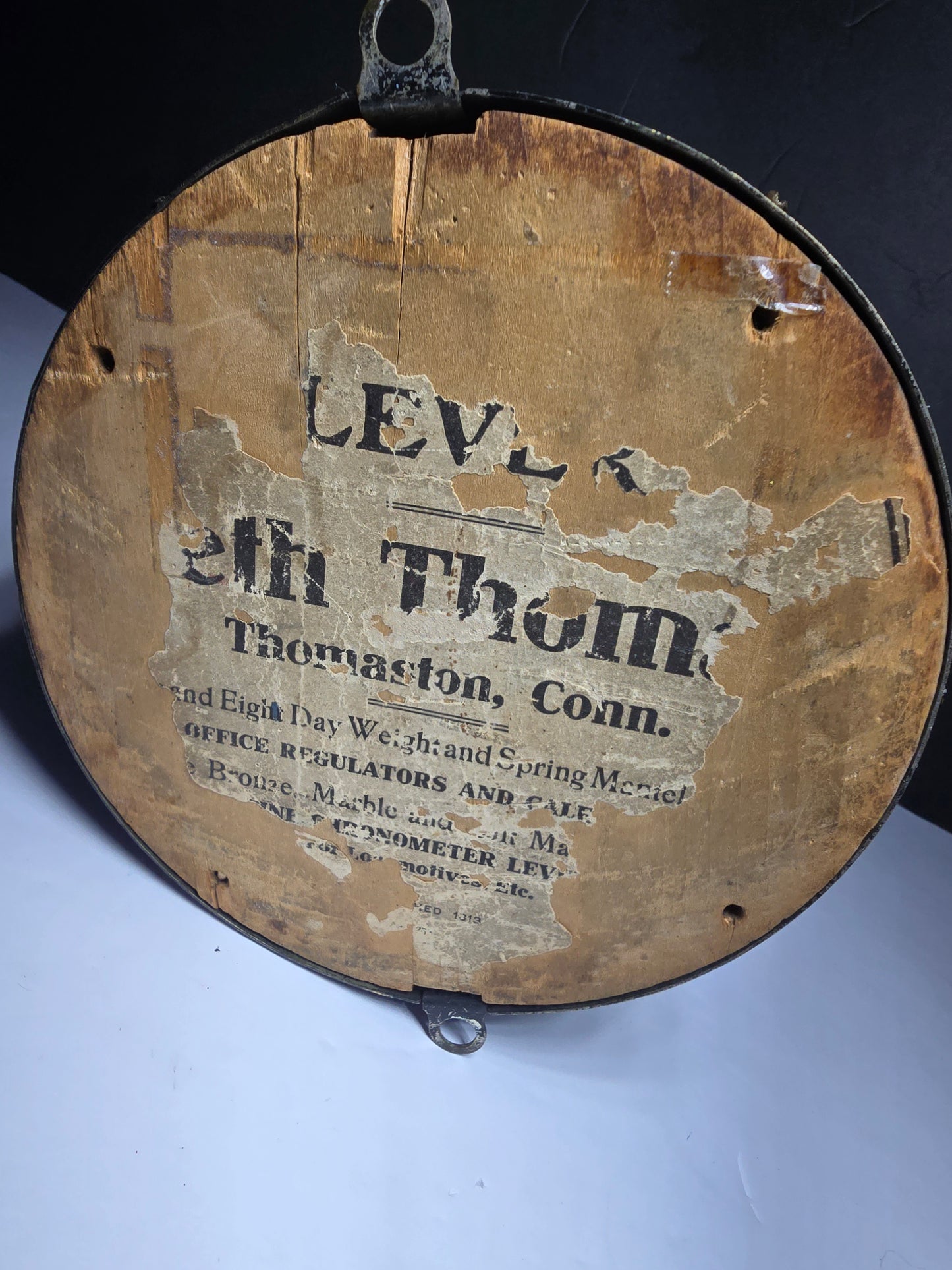 Antique Rare Unique Seth Thomas Ship's Lever 8 Day wall clock 1880's