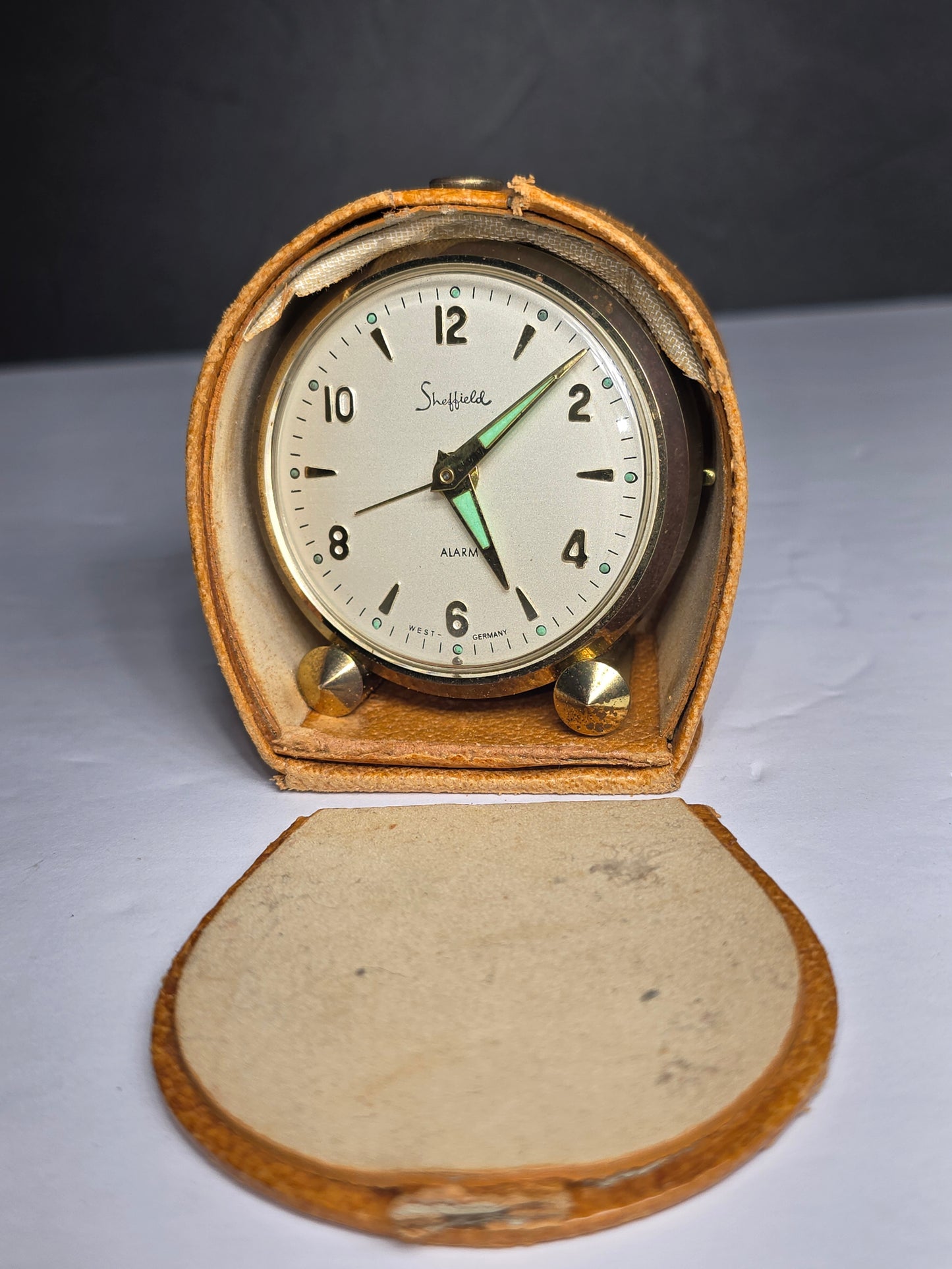 Vintage Sheffield alarm clock West Germany 1950's
