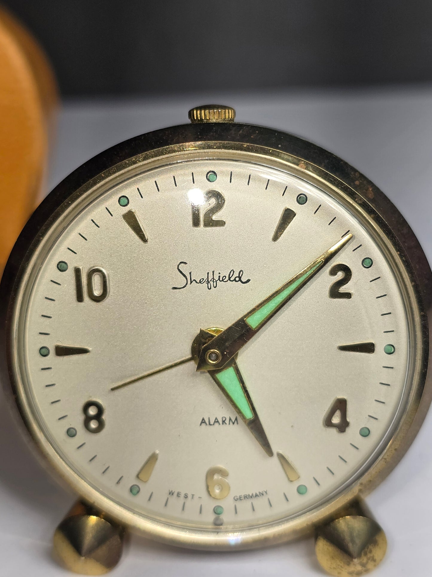 Vintage Sheffield alarm clock West Germany 1950's