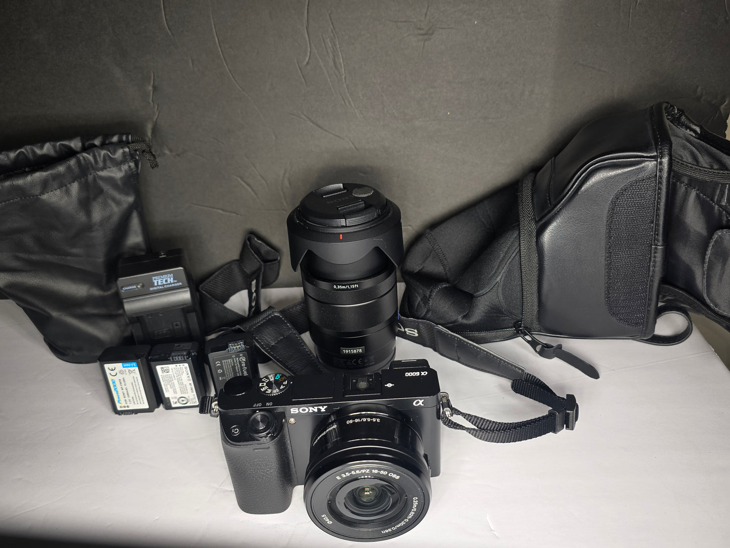 Vintage Sony Alpha a6000 camera and extra lens