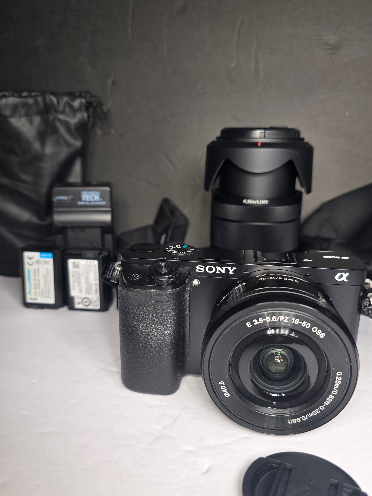 Vintage Sony Alpha a6000 camera and extra lens