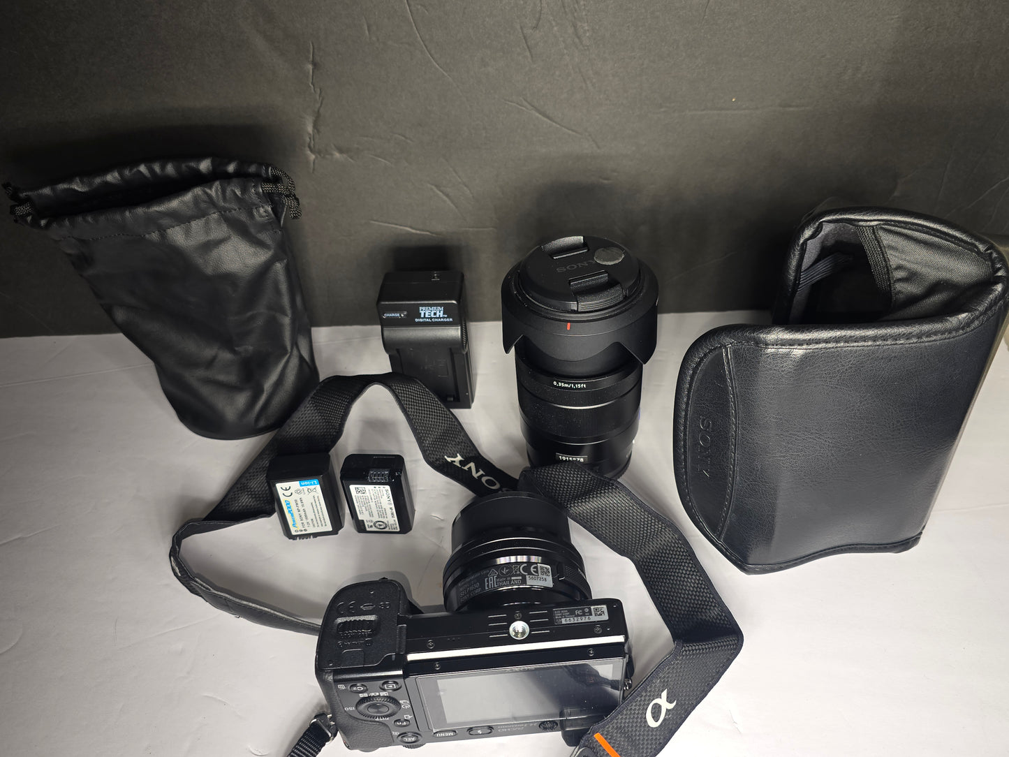 Vintage Sony Alpha a6000 camera and extra lens