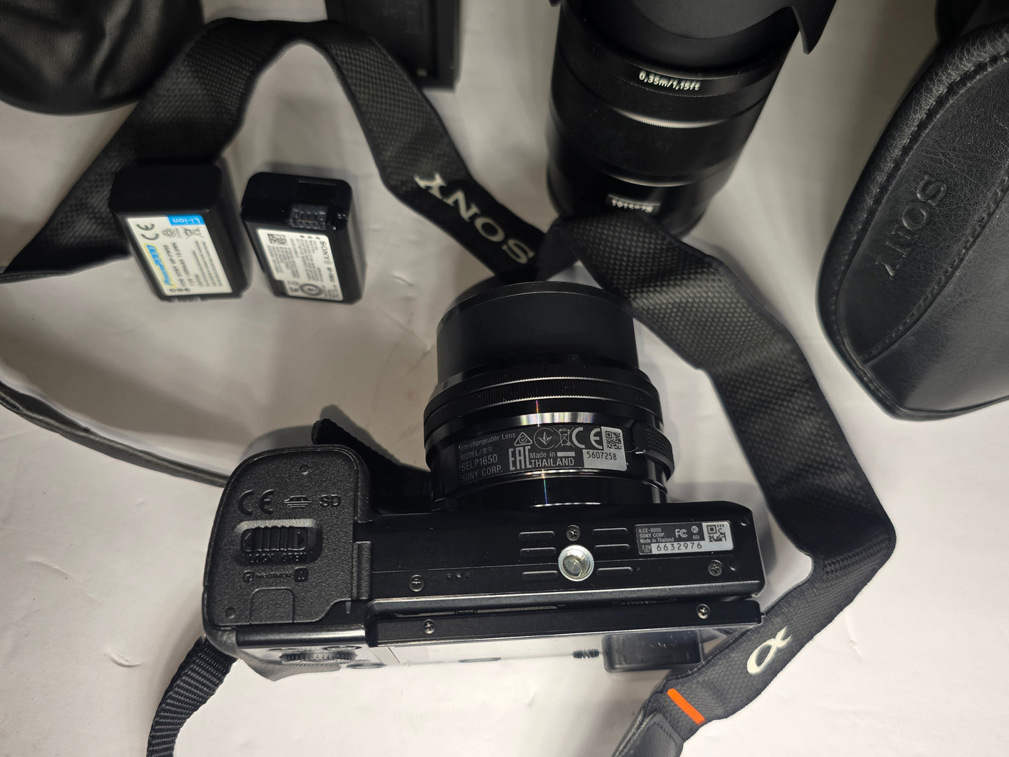 Vintage Sony Alpha a6000 camera and extra lens