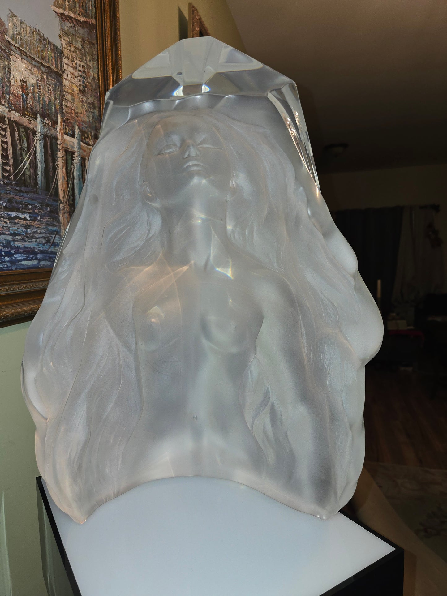 Vintage Frederick Hart "Exaltation" Lucite Sculpture