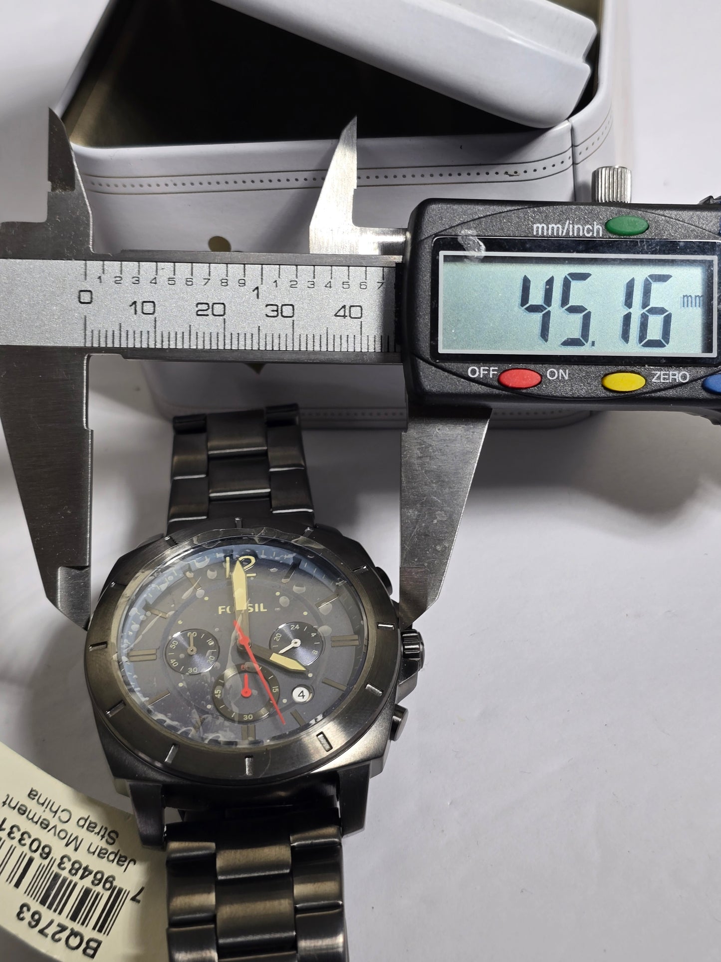 Vintage Fossil privateer chronograph watch (BQ2763 new with box
