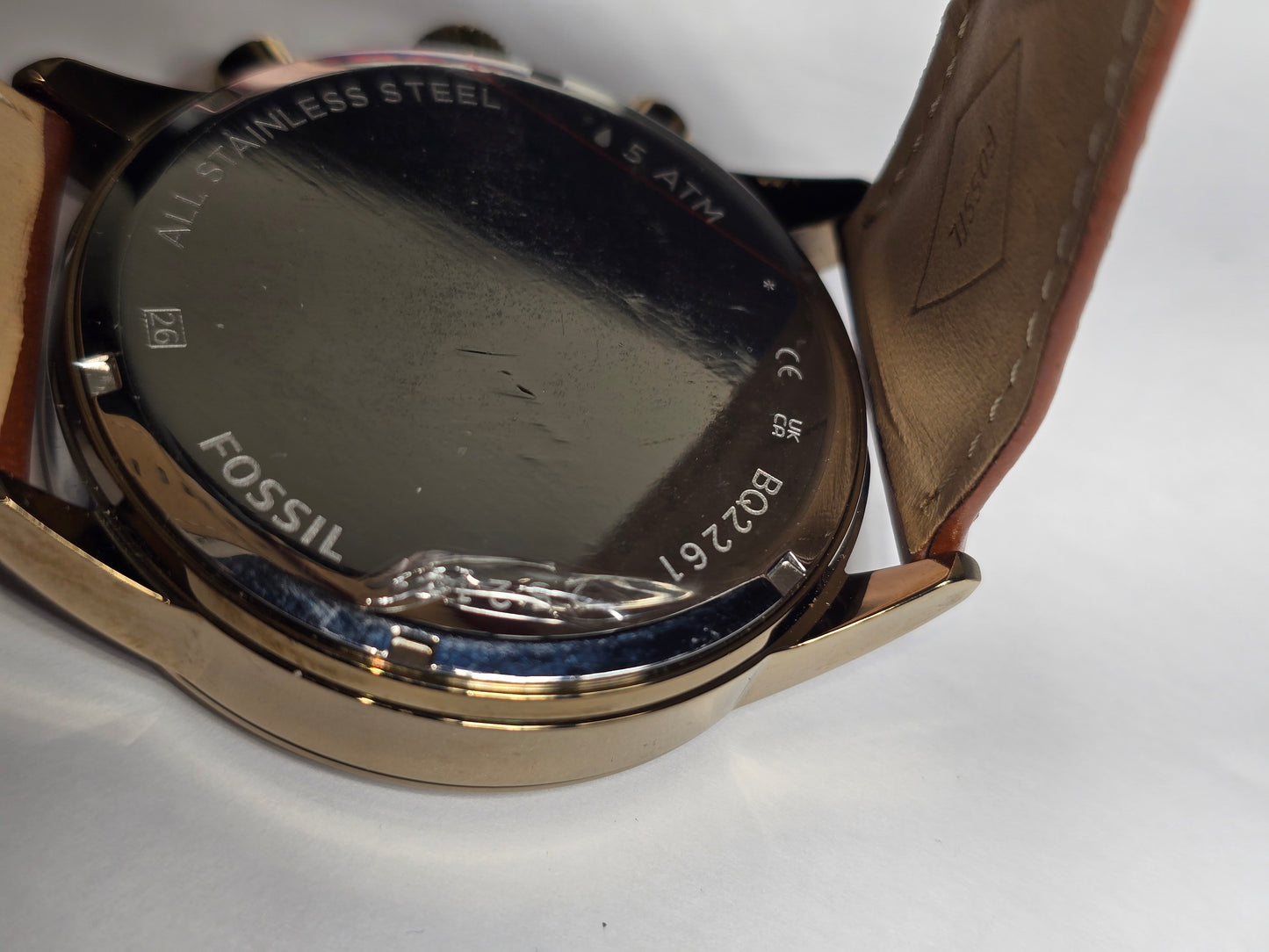 Vintage Fossil Flynn chronograph watch new in box BQ2261