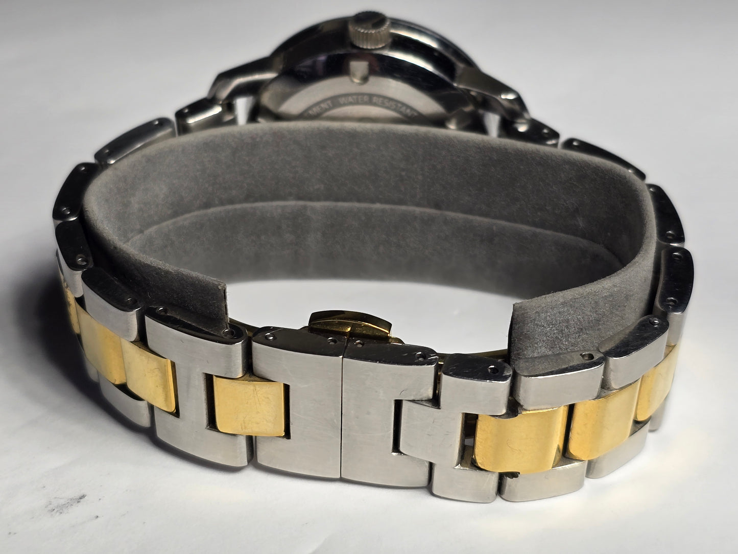 Movado two-tone stainless-steel unisex watch with a silver sunray dial