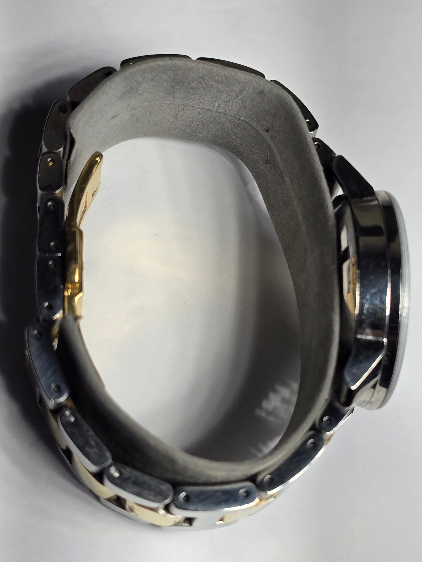 Movado two-tone stainless-steel unisex watch with a silver sunray dial