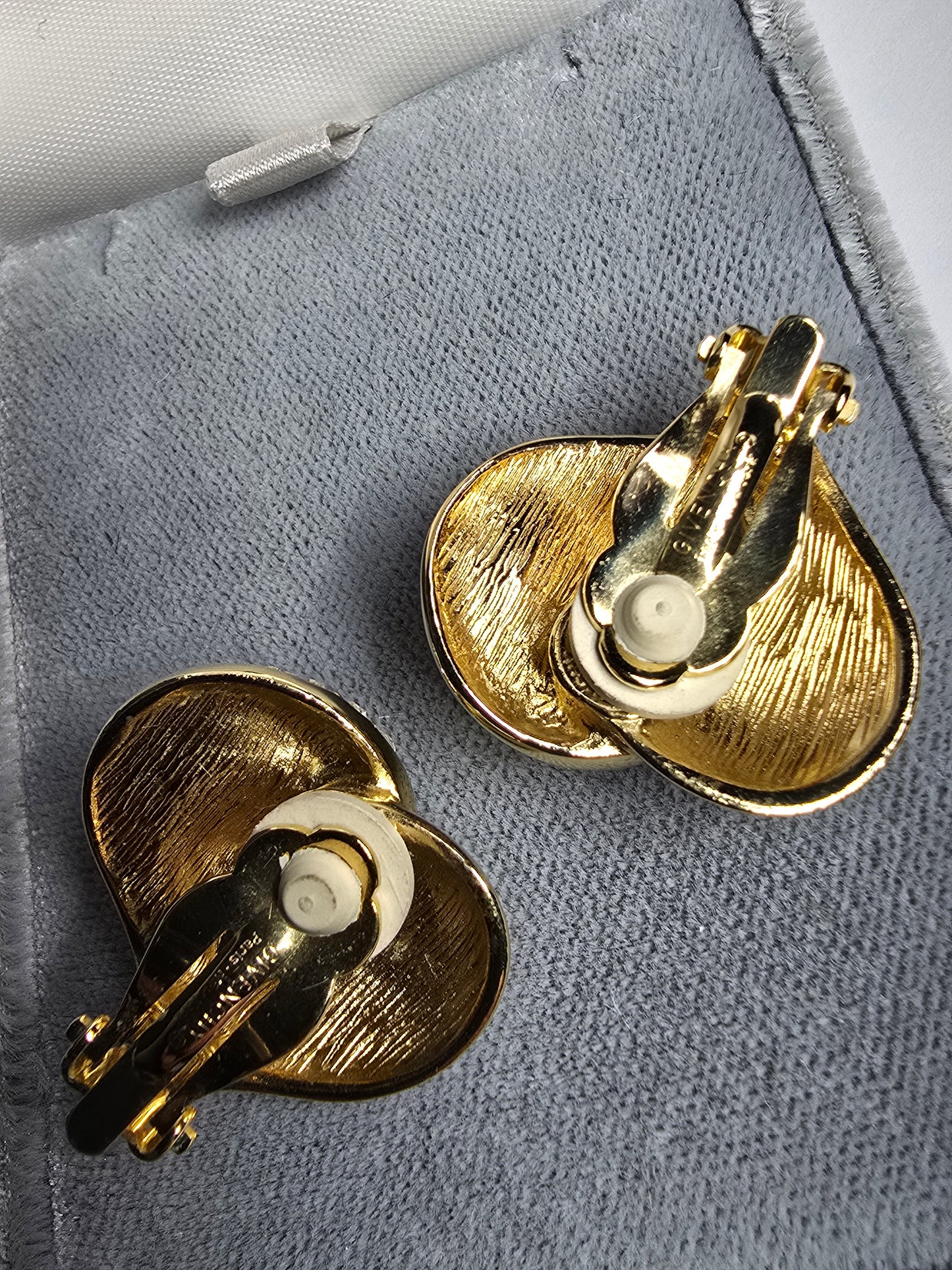 Vintage Original Givenchy 18kgp Crystal Earrings