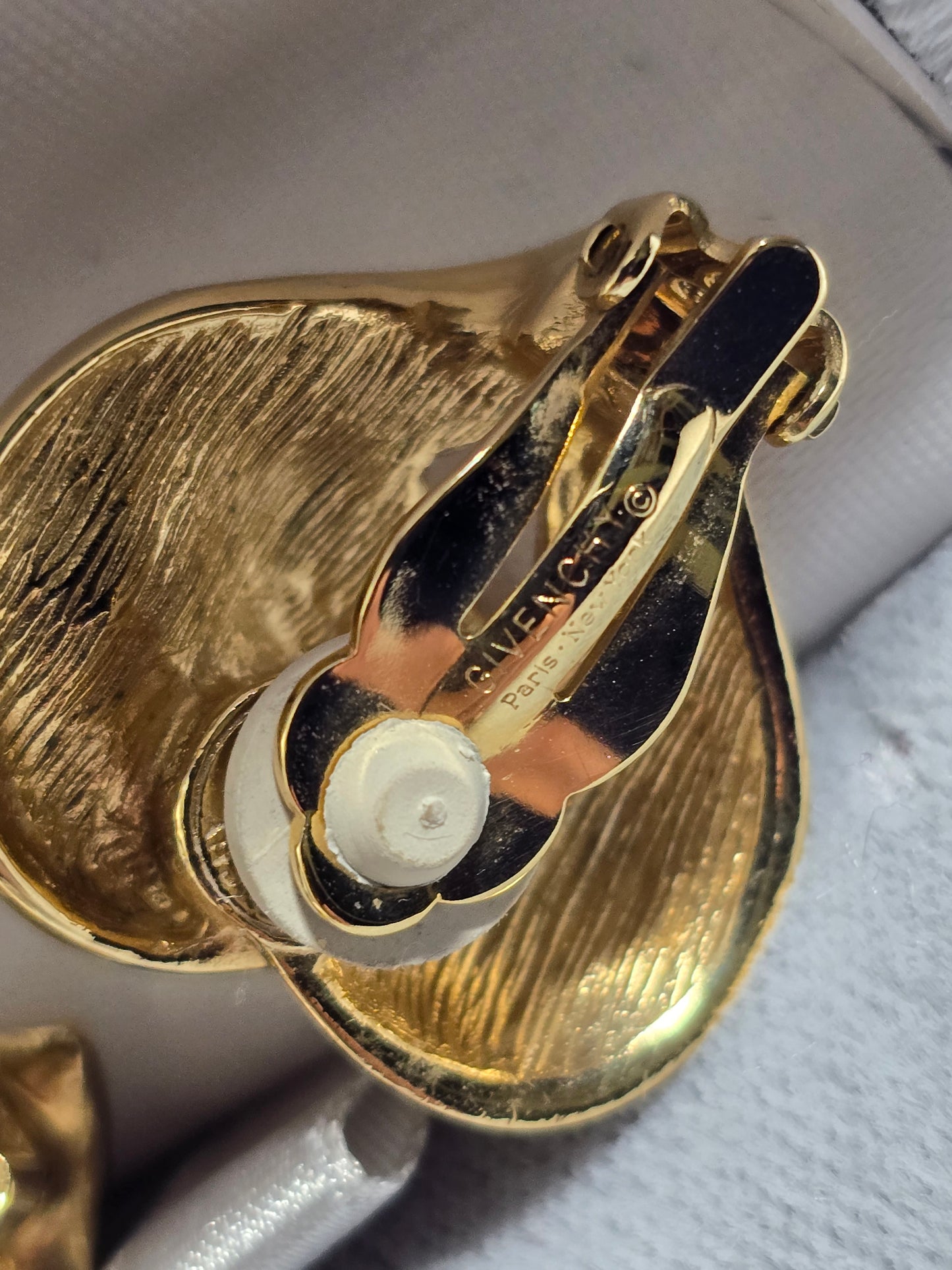 Vintage Original Givenchy 18kgp Crystal Earrings