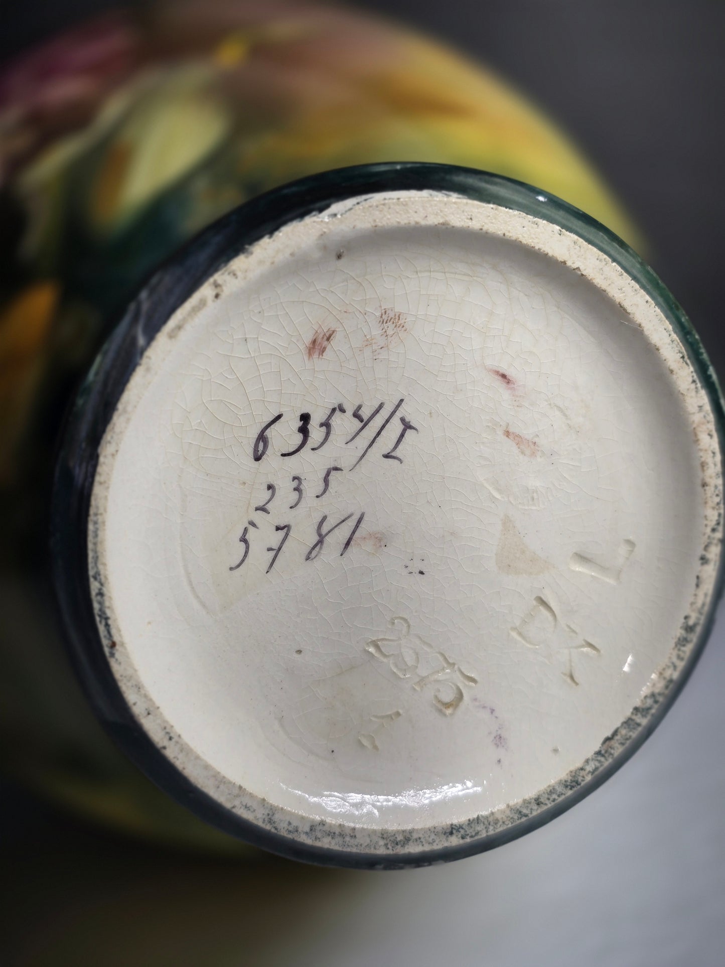Royal Bonn German Antique hand painted floral vase 12"