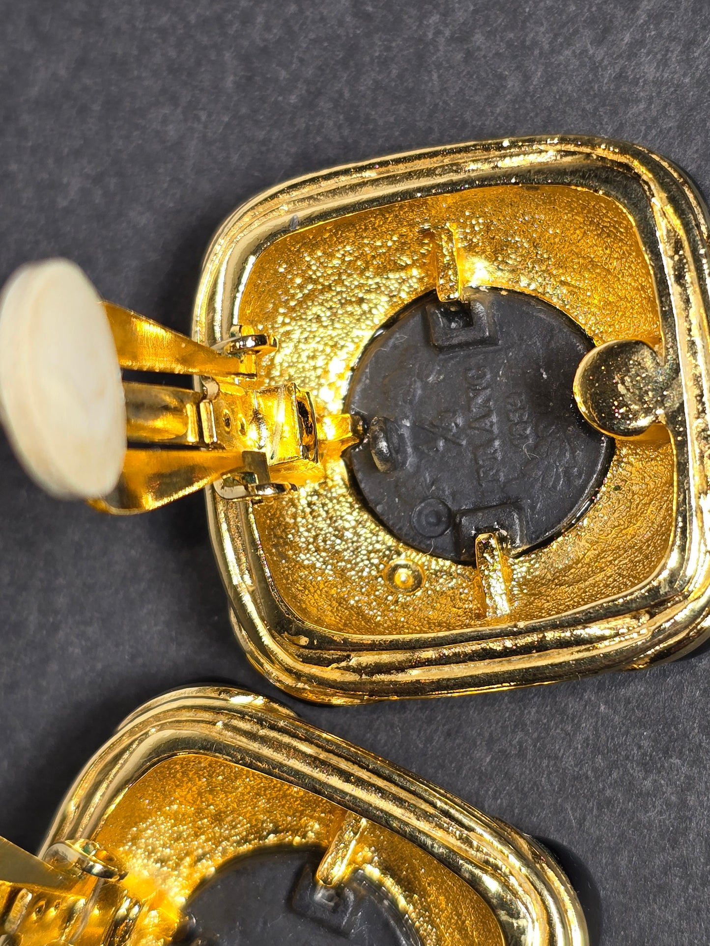 Vintage Ervin Pearl coin earrings