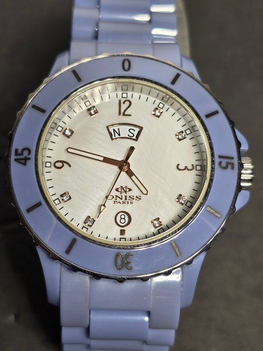 Vintage Onnis Paris Ceramica Fuerte collection watch new