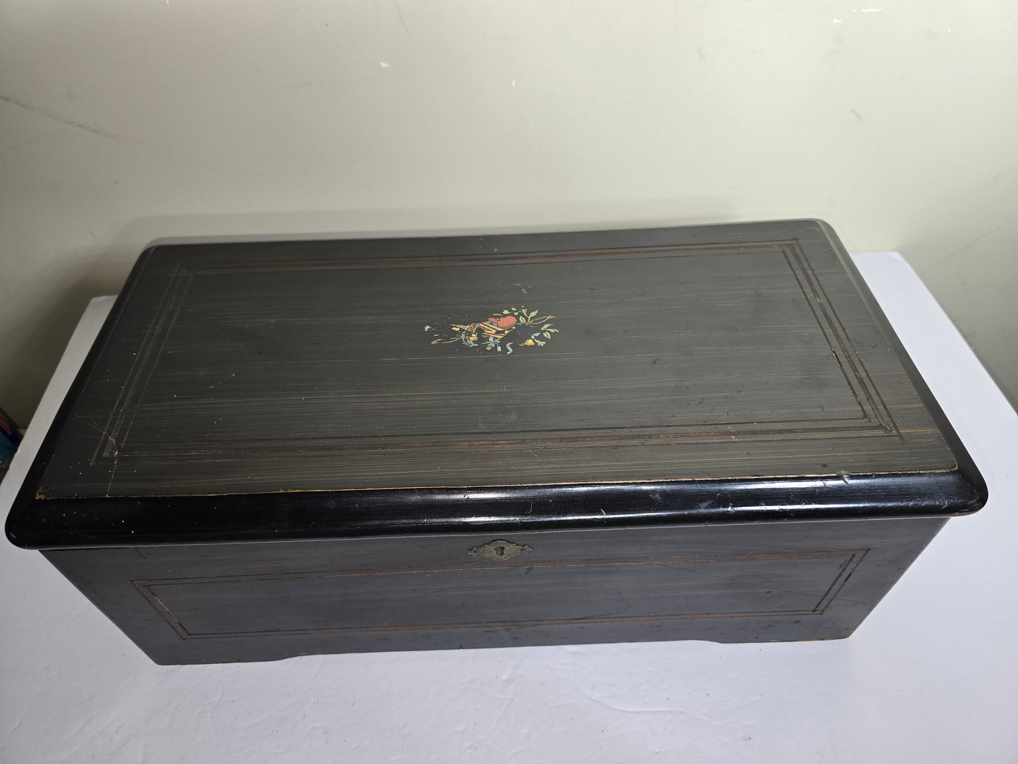 Mermod Freres antique cylinder music box Swiss 1800's