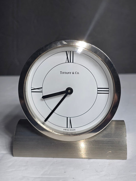 Vintage Tiffany & Co brass desk clock