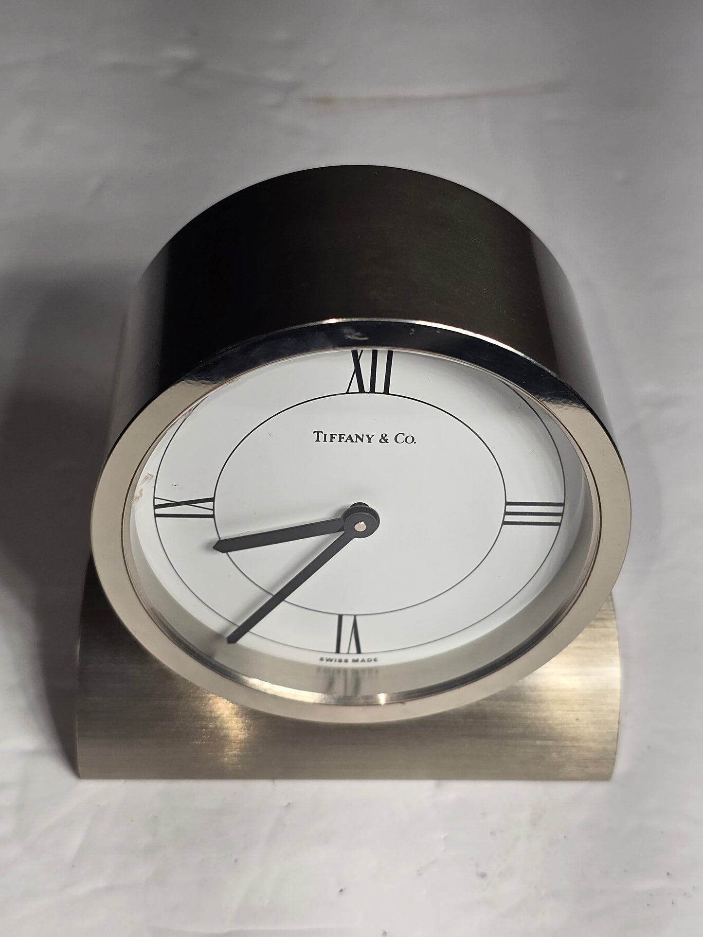 Vintage Tiffany & Co brass desk clock
