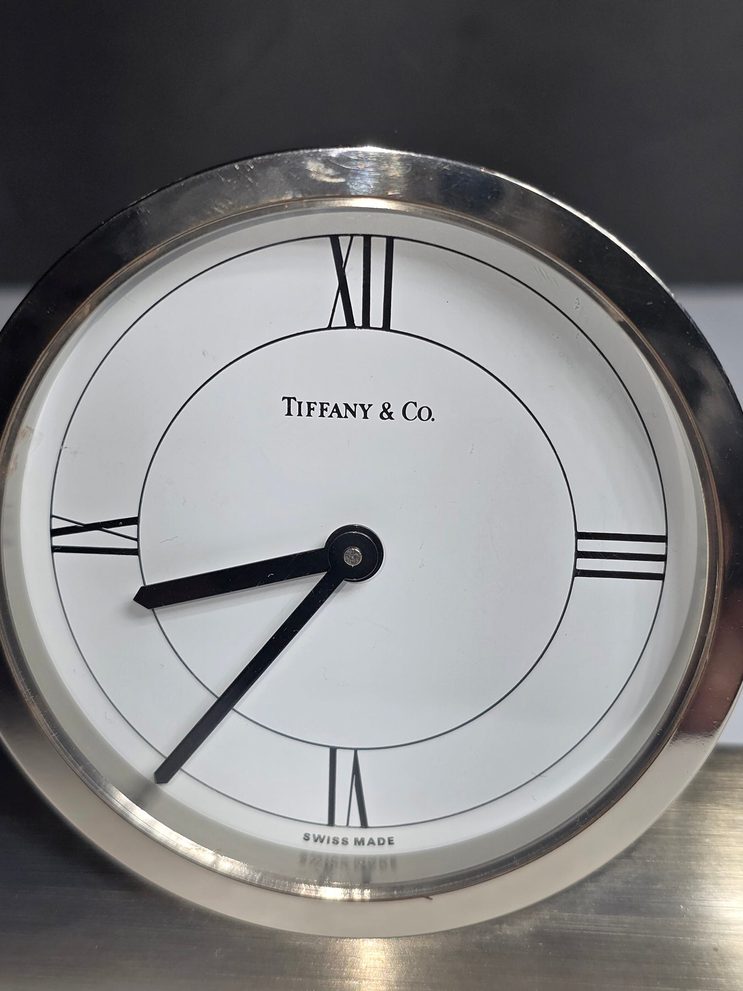 Vintage Tiffany & Co brass desk clock