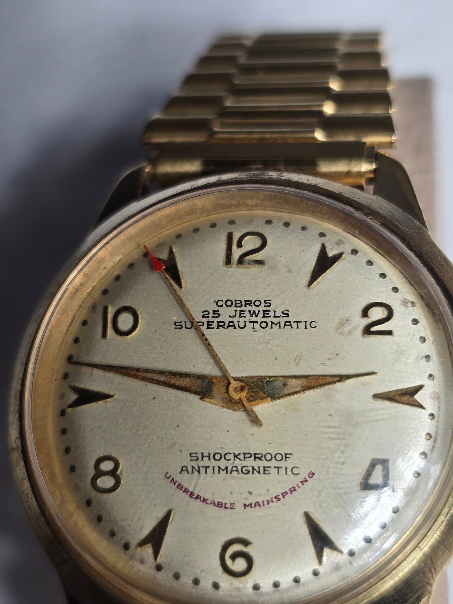 Vintage Cobros Superautomatic 25-jewel rare watch
