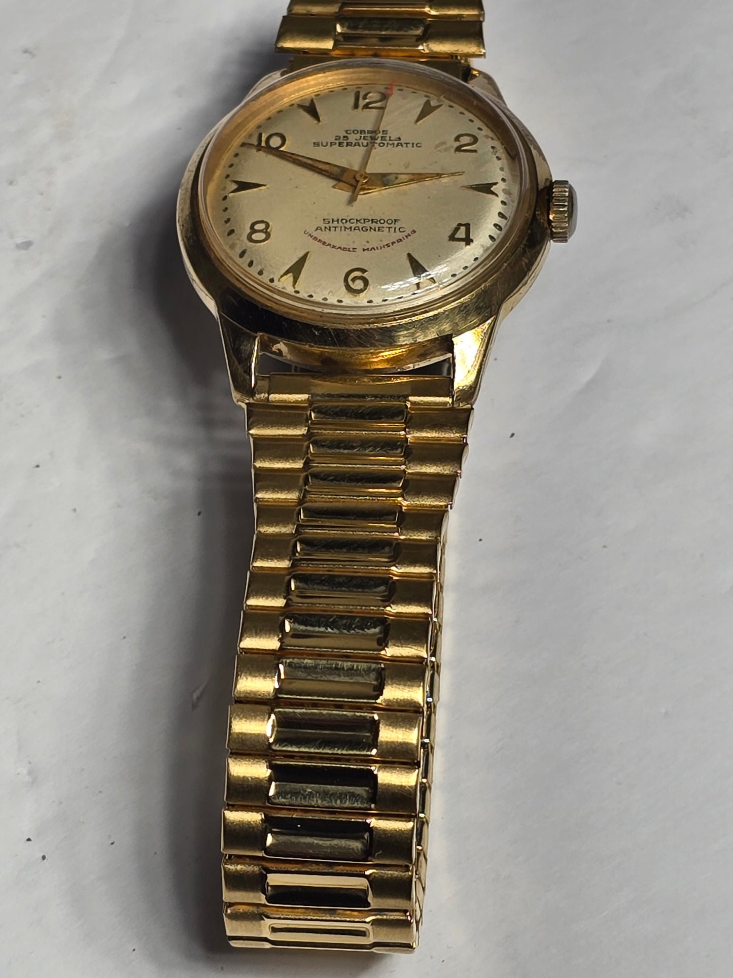 Vintage Cobros Superautomatic 25-jewel rare watch