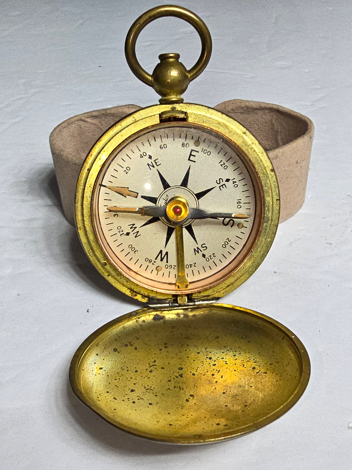 Vintages brass compass USCE