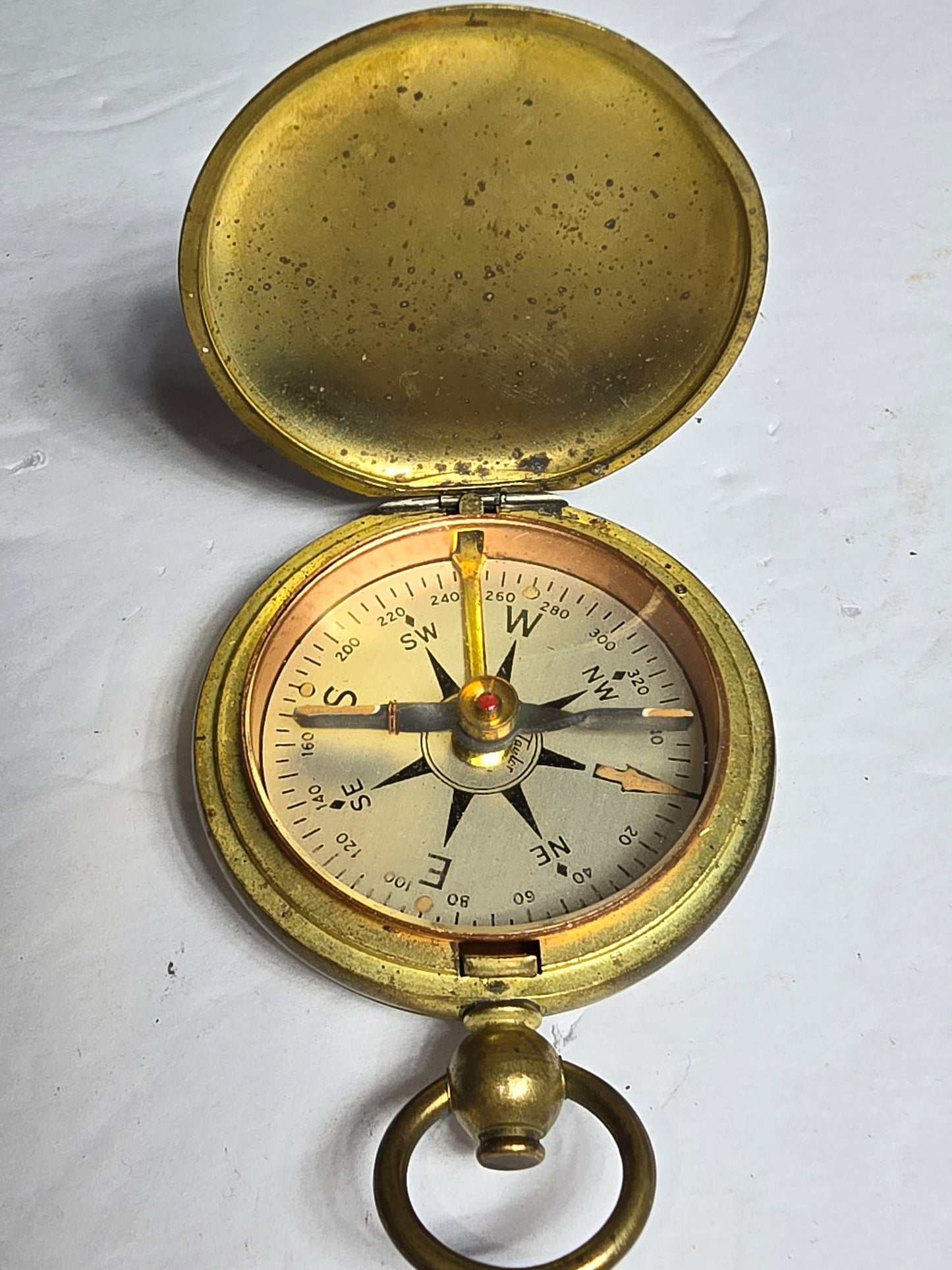 Vintages brass compass USCE
