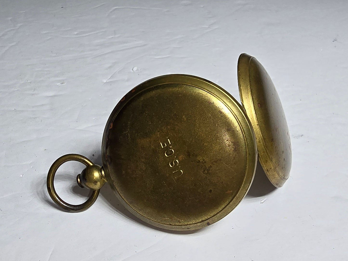 Vintages brass compass USCE