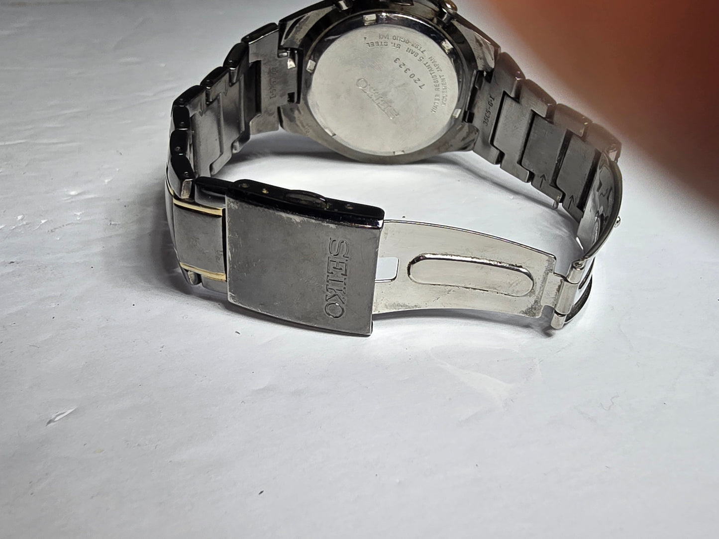 Vintage Seiko Titanium Chronograph watch SND641 mov 7T92-OGRO