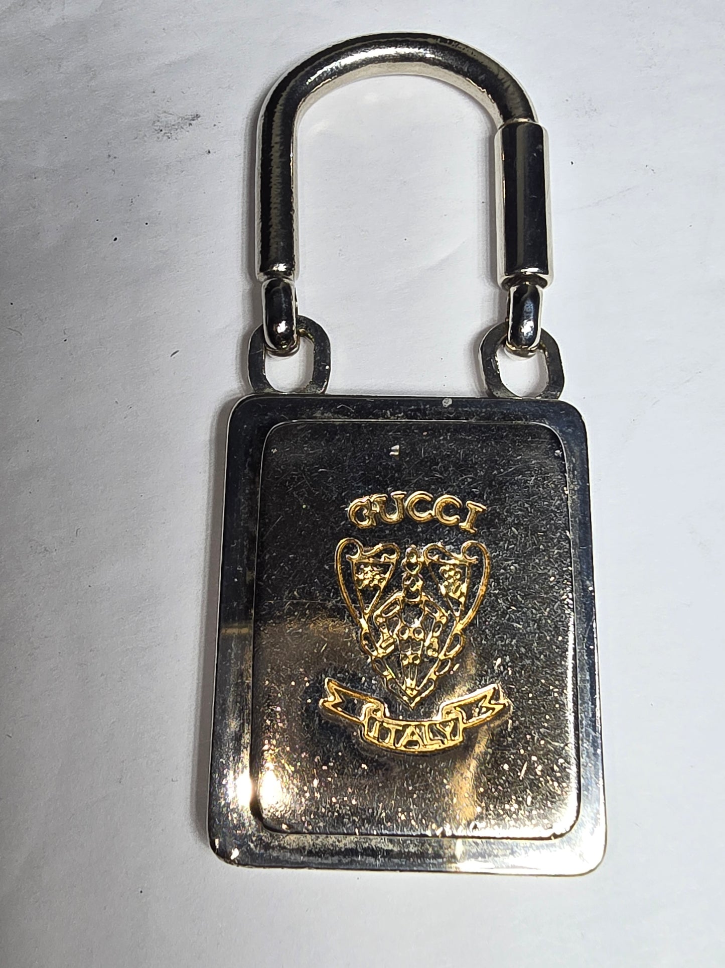 Vintage Gucci Knight crest keyring 1960's