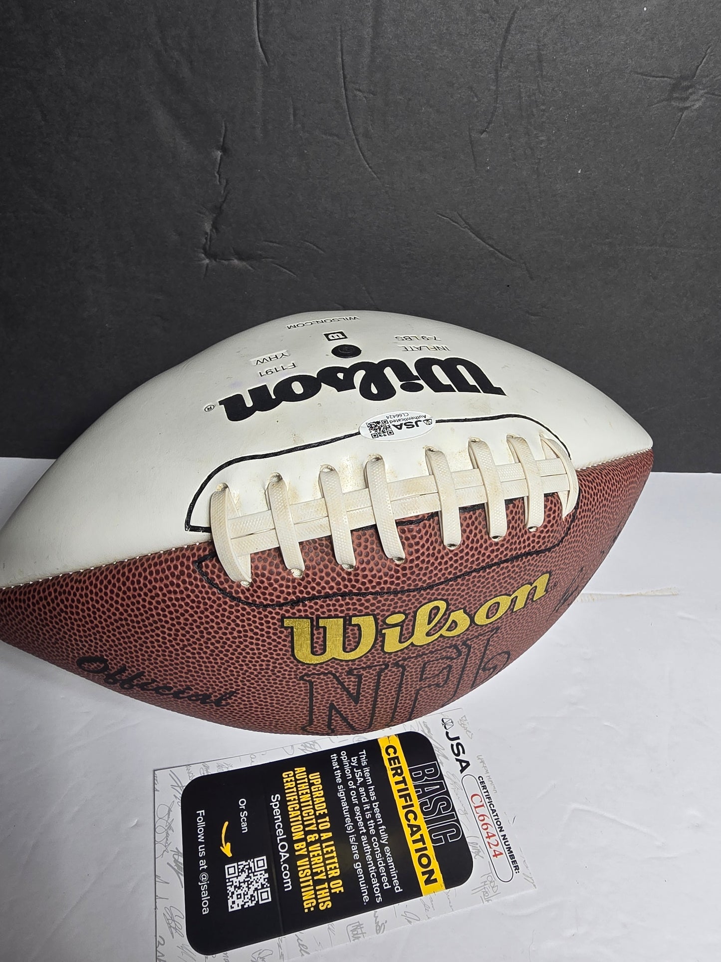 Vintage Shula,Huizenga,Buoniconti,Evans and a couple more signatures Dolphin's football