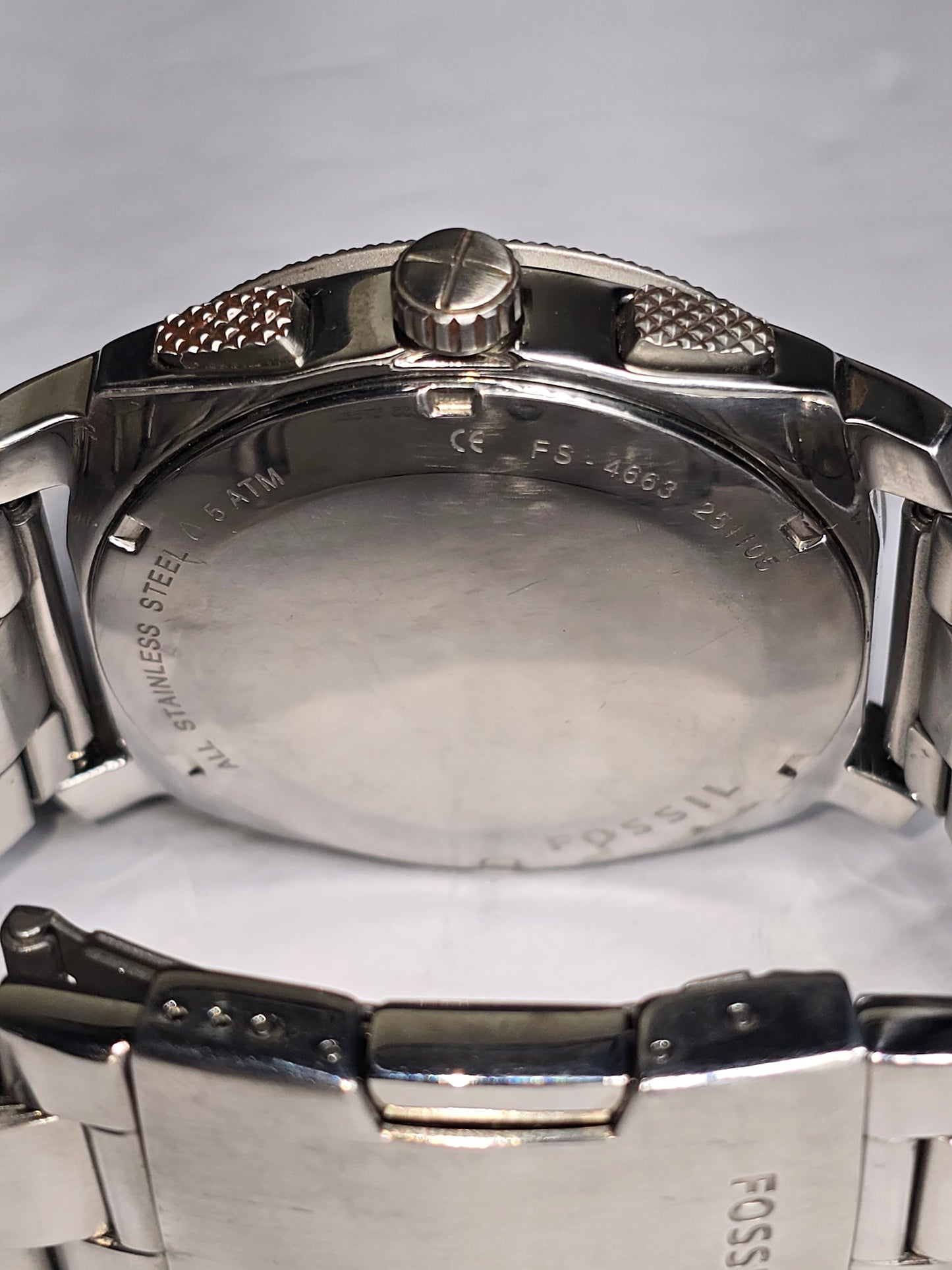 Vintage Fossil Machine chronograph watch 4663